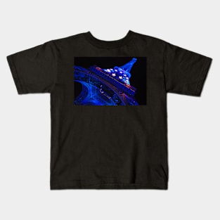 Paris - Blue Old Lady Kids T-Shirt